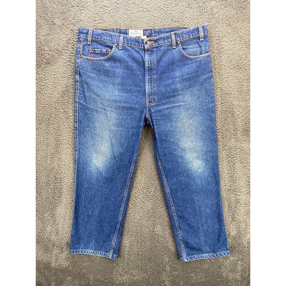 Levi's 540 Vintage USA Jeans 43x27 fit 44x30 Brown Tab Tapered Mens Pants